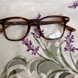 Rayban Unisex Square Glasses Frame Tortoise Havana